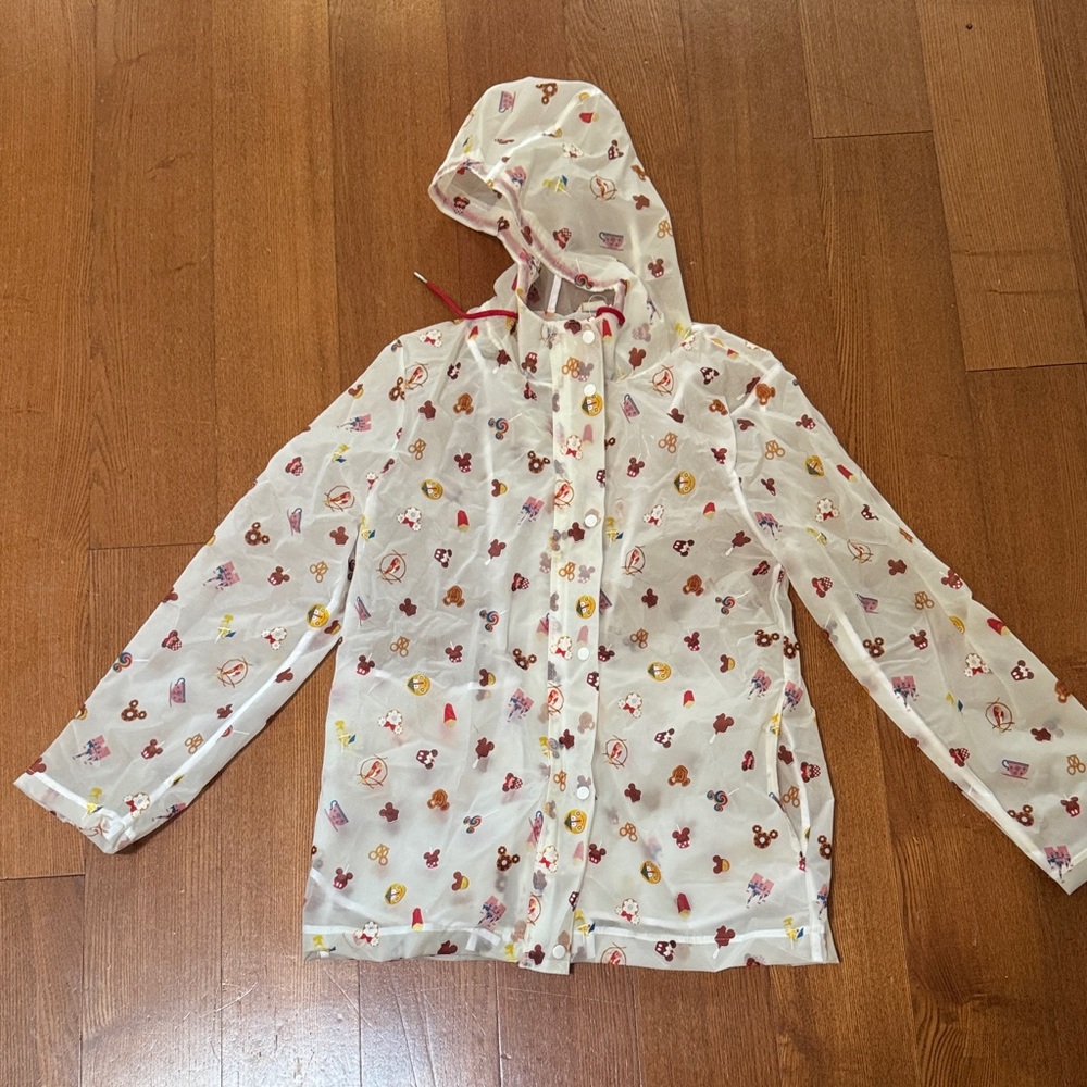 Disney world snack and magic kingdom Patterned Rain Jacket